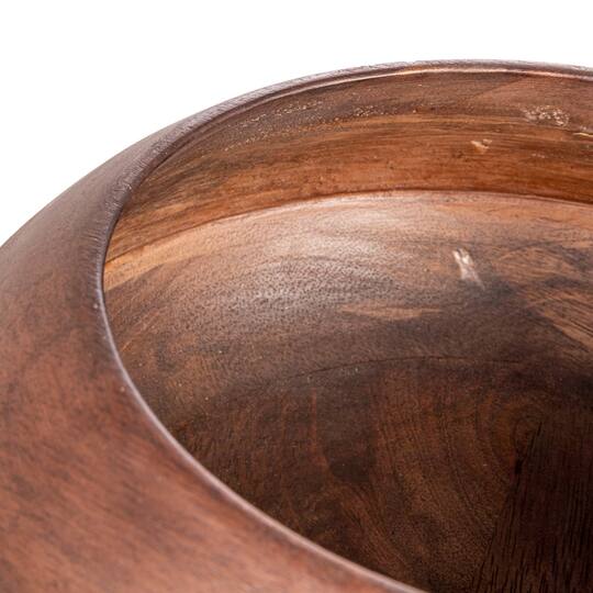 Hello Honey® 9.2" Modern Round Wood Bowl